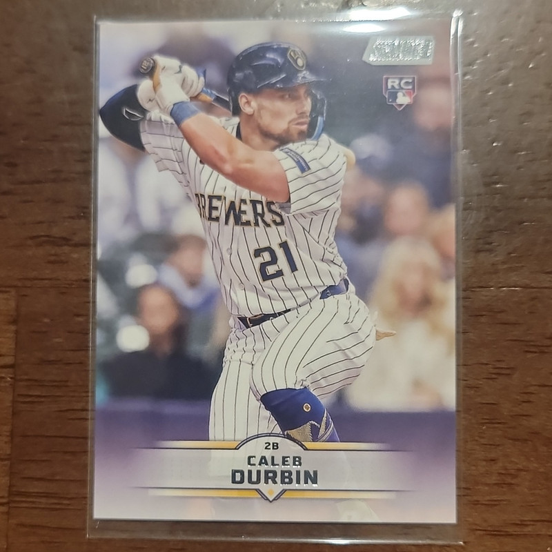 Topps 2025 Stadium Club Caleb Durbin Milwaukee Brewers RC Rookie #142 MLB