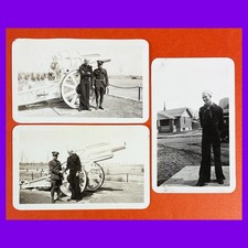 3 Vintage 1934 US NAVY SAILOR SEAMAN Soldier CANDID PHOTOGRAPHS Photo Lot B W