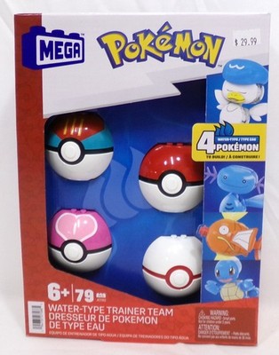 Mega Pokemon JCT42 Water Type Trainer Team Set New Sealed