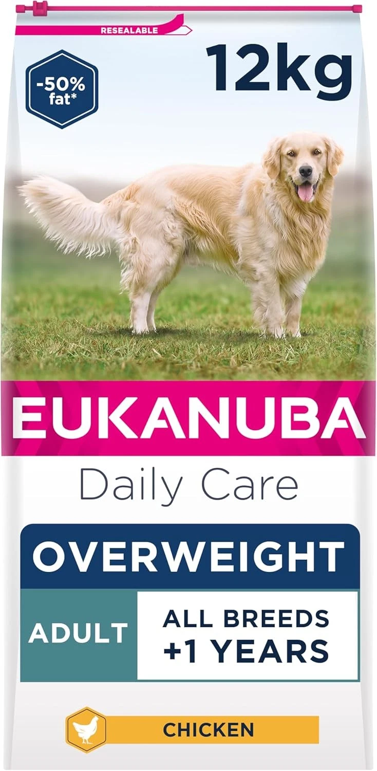 Eukanuba Overweight and Sterilised Low Fat Complete Dry Dog Food for Adult Dogs