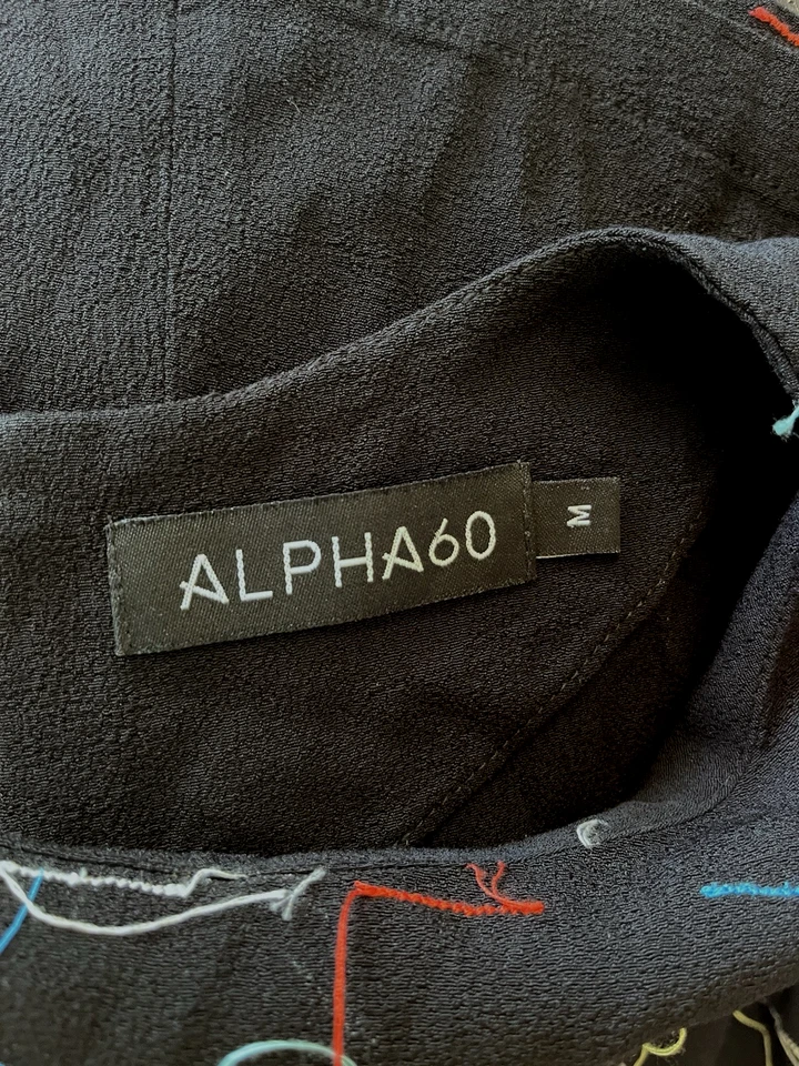 Top de hilo multicolor Alpha 60 negro confeti Stremers para mujer talla M Foto 3 de 4