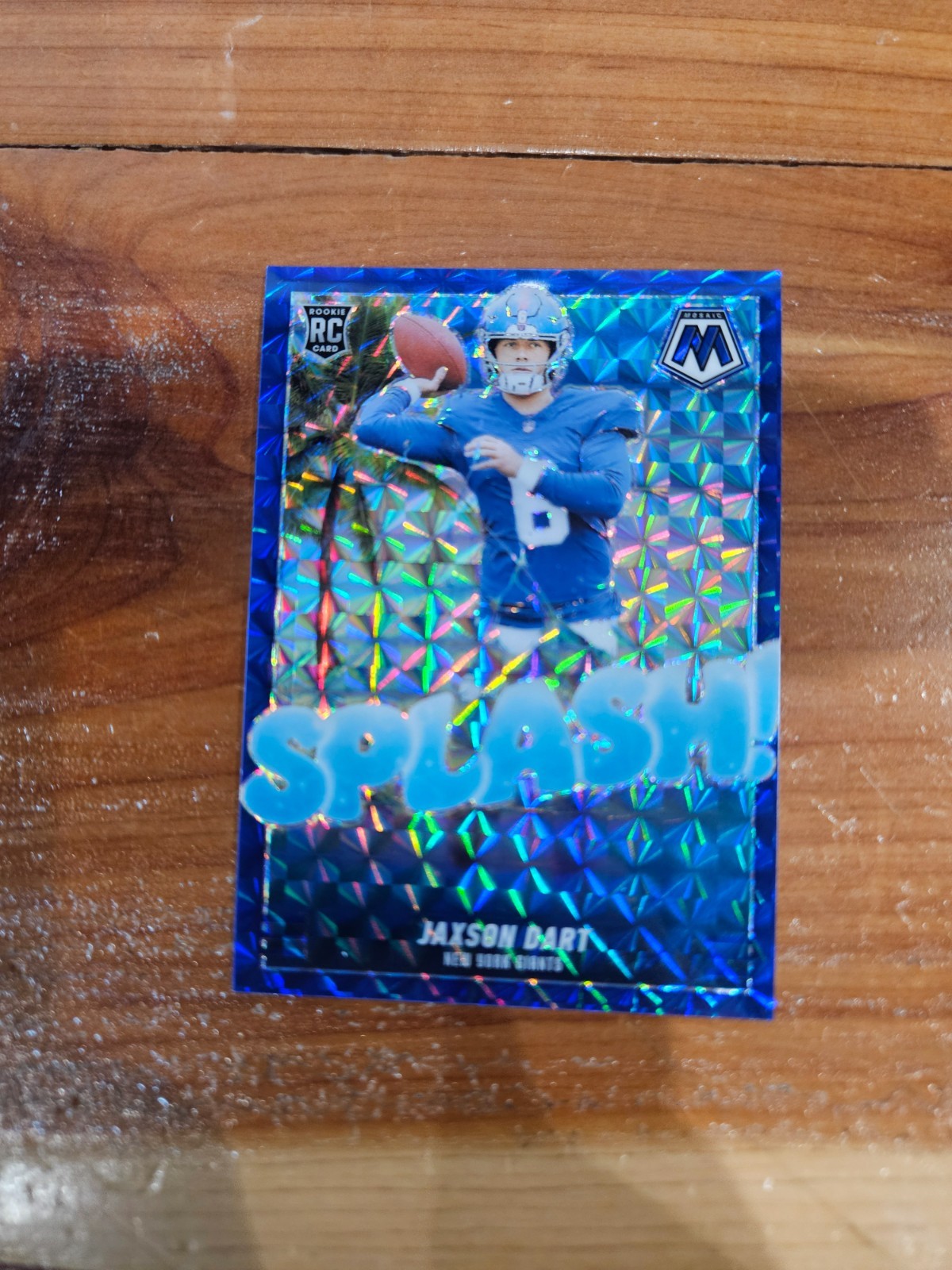 2025 Panini Mosaic Jaxson Dart Splash Blue Prizm # /99 !! 🔥🔥 New York Giants