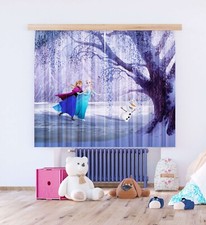 Disney Frozen CURTAIN Pair girly bedroom window decor 180x160 cm