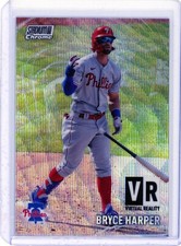 2021 Topps Stadium Club Chrome Bryce Harper Virtual Reality Wave Refractor SP