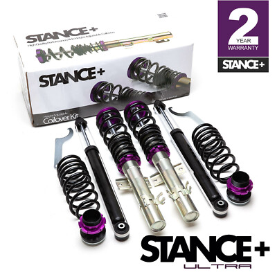 Stance+ Ultra Coilovers Suspension Kit Audi A1 1.2TFSi, 1.4TFSi, 1.6TDi, 2.0TDi