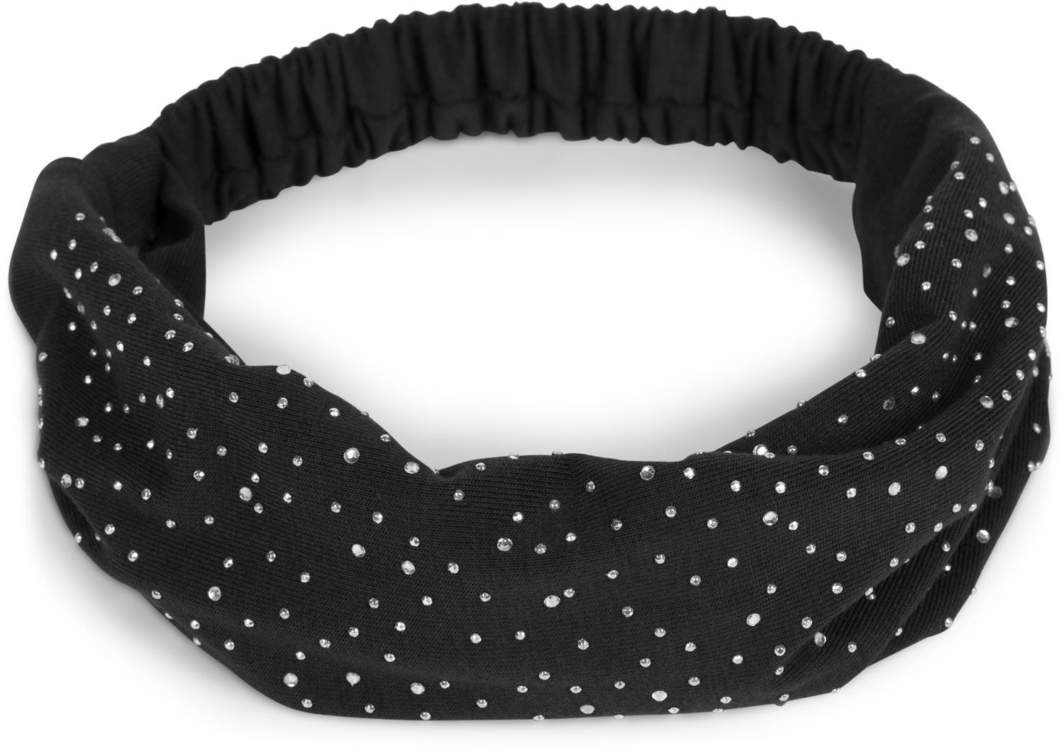 styleBREAKER cinta para el pelo con estrás y banda elástica, cinta para la fre