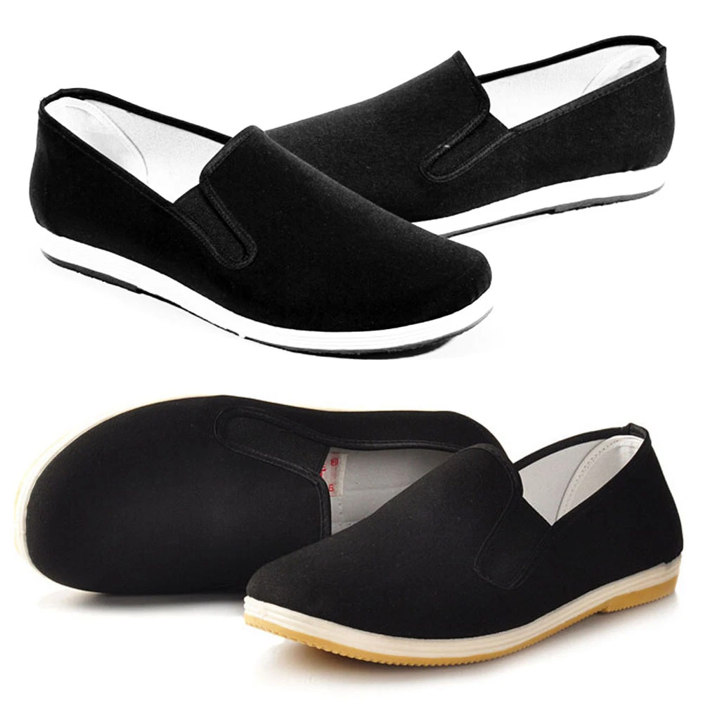 Men Special Chinese Cloth shoes handmade Kung Fu slippers Tai Chi