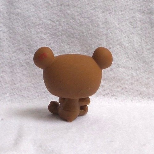 LITTLEST PETSHOP PET SHOP LPS #1583 HASBRO PANDA BEAR BRAUN ROSA BLAUE AUGEN - Bild 3 von 3