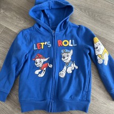 Paw Patrol Boys Hoodie 6 Mighty Pups Blue Zip Up