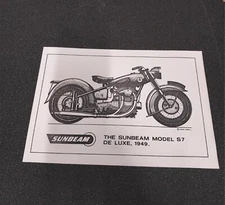 The Sunbeam Model S7 De Luxe 1947 Vtg 11 5/8 8 1/4 David Ansell 93-01295 Picture