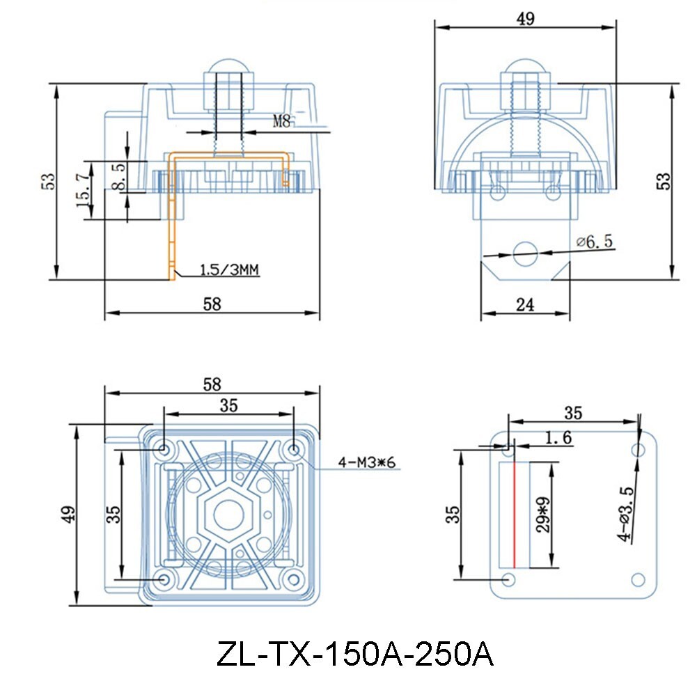 Solution d'alimentation stable connecteur de poste de borne de liaison