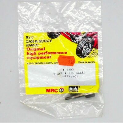 Tamiya MRC Y5403 Black Wheel Axle (2) Supershot Vintage TAMY5