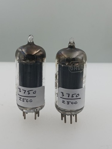 Pair RCA 6AU6 Test NOS 3750gm & 3750gm Black Plate Top D Get Serious Tubes T619 - Picture 4 of 4