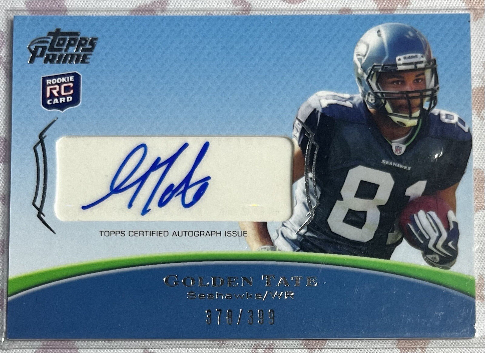 Golden Tate Topps Prime Rookie Autographs #PARGT Base