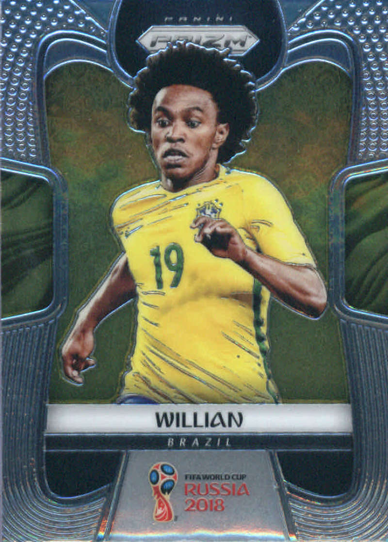2018 Panini Prizm World Cup #26 Willian Brazil Soccer Card