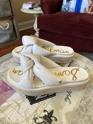 Sam Edelman Kory NIB Women 9.5 White Knot Vamp Jute  Sam Edelman Kory Espadrille Platform Sandals main image 0