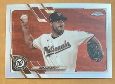 2021 Topps Chrome Baseball Max Scherzer Base #33 Sepia Refractor Nationals