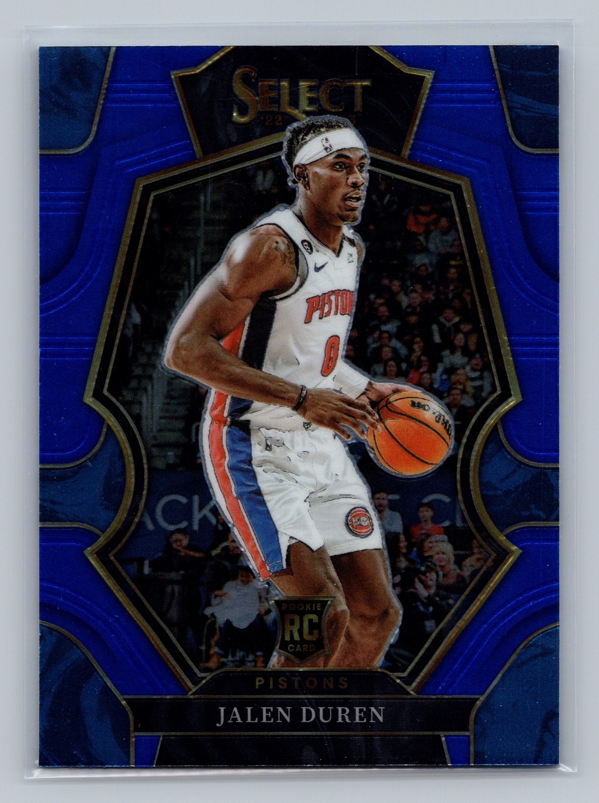 2022-23 Panini Select #176 Jalen Duren Blue Prizms