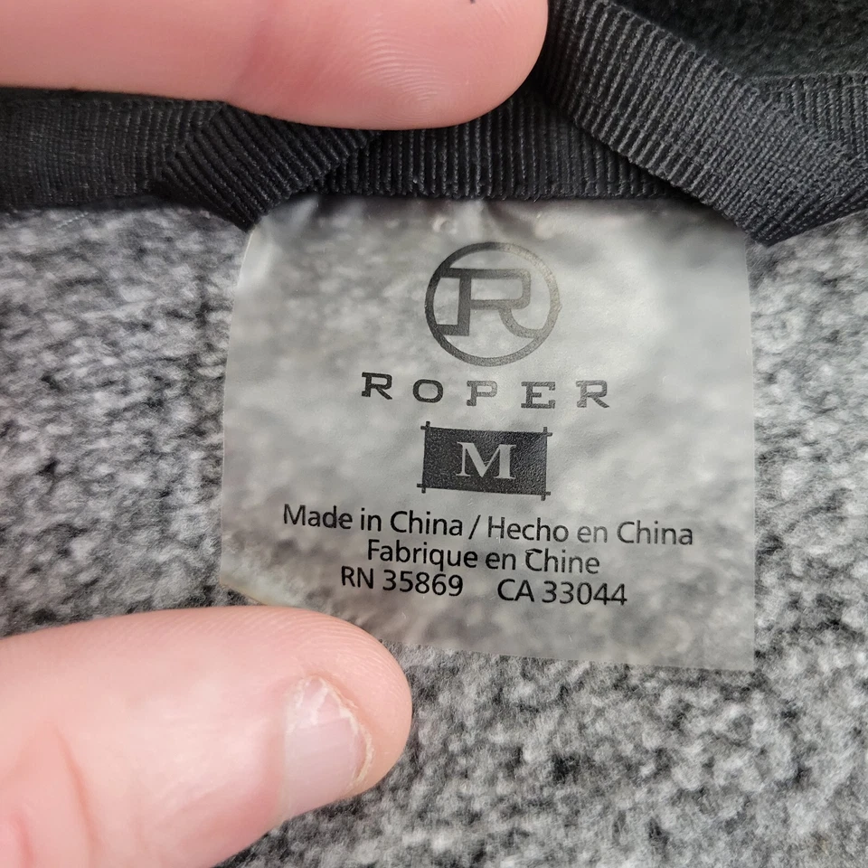 Sudadera con capucha Roper Activewear para mujer gris medio cremallera completa bloques de color manga larga Foto 3 de 4