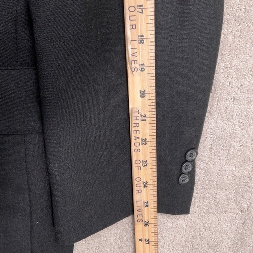 Jos A Bank Suit Men 48L 39W 30L Charcoal Gray Classic Two Button Roll Three - Picture 7 of 19