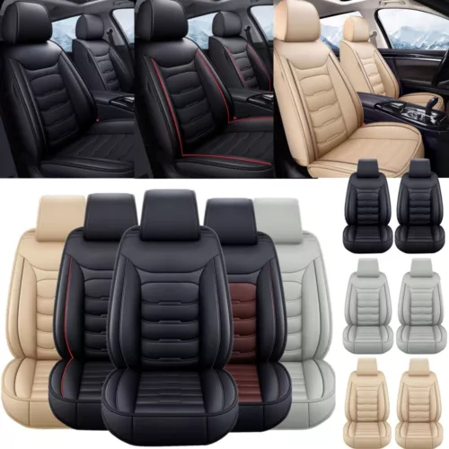 For Lexus Car Seat Cover Protectors Waterproof Leather Front Rear Seat Cushion - Bild 18 von 28