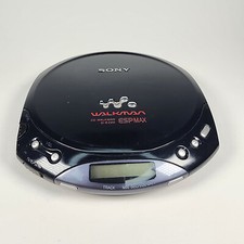 Sony CD Walkman DE220 ESP MAX CD Player - Blue D-E220 For Parts Repair No Disc