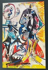 Pablo Picasso "Large Heads"  Mounted Offset Color Lithograph  1972 Platesigned