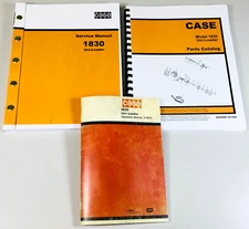 Case 1830 Uni Loader Skid Steer Service Parts Operators Manual Factory Shop Set