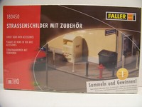 Faller H0 180450 / Strassenschilder Mit ZubehÖR Neu