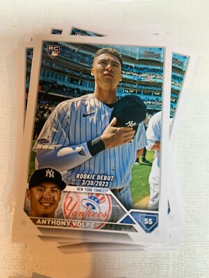2023 Topps Update US77 Anthony Volpe 10 Count Rookie Debut Card Lot NY Yankees