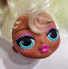 LOL SURPRISE DOLL OMG HEAD ONLY FOR REPLACEMENT OR OOAK LADY DIVA GREEN HAIR