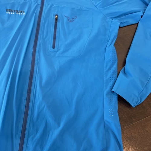 Dynafit Windstopper Windbreaker Hooded Light  Jacket Mens Blue Zip Sz Large - Picture 4 of 16