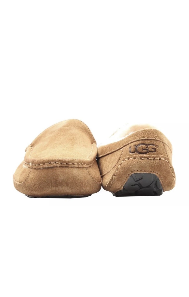 NEW IN BOX! UGG ASCOT CHESTNUT SUEDE SHEEPSKIN MOCCASIN SLIPPERS - MEN\'S SIZE 9 UGG ASCOT CHESTNUT SUEDE SHEEPSKIN MEN main image 3