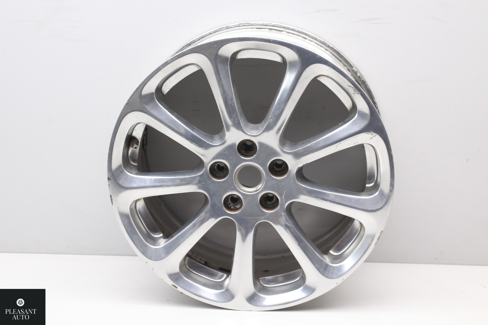 FACTORY OEM USED 19" MASERATI QUATTROPORTE BBS WHEEL -BALL POLISHED- FRONT WHEEL