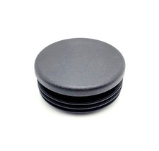 2" Tubing Plug Black Round End Cap Bumper Chair Glide Snap In for 2 in OD Pipe