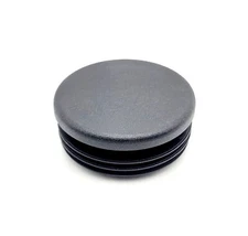 2" Tubing Plug Black Round End Cap Bumper Chair Glide Snap In for 2 in OD Pipe