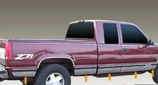 Stainless Steel 6.25" Rocker Panel Set 11PC For GMC C/K Pickup 3 Door EXT Cab SB