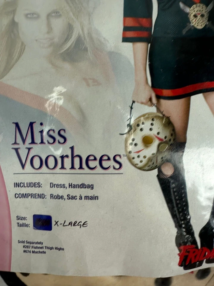 Jason Costume Adult Sexy Miss Voorhees Friday The 13th Halloween - Image 3 of 4