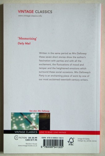 Mrs DALLOWAYS PARTY / A SHORT STORY SEQUENCE / VIRGINIA WOOLF PBK VINTAGE 2012 - Picture 2 of 2