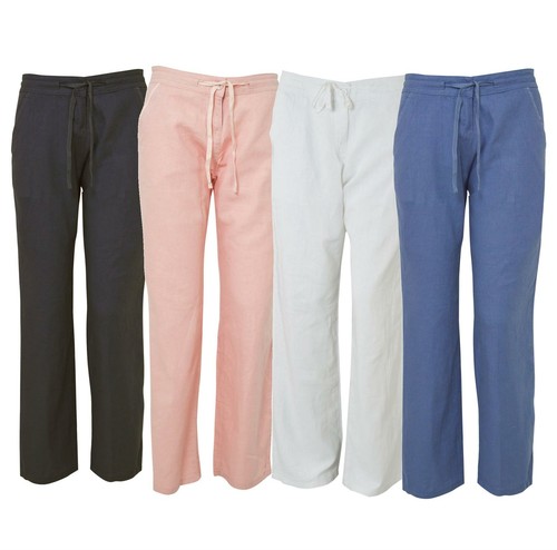 Next Womens Linen Trousers Summer Pant 