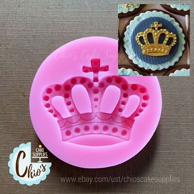 Prince / King / Queen crown silicone mold.