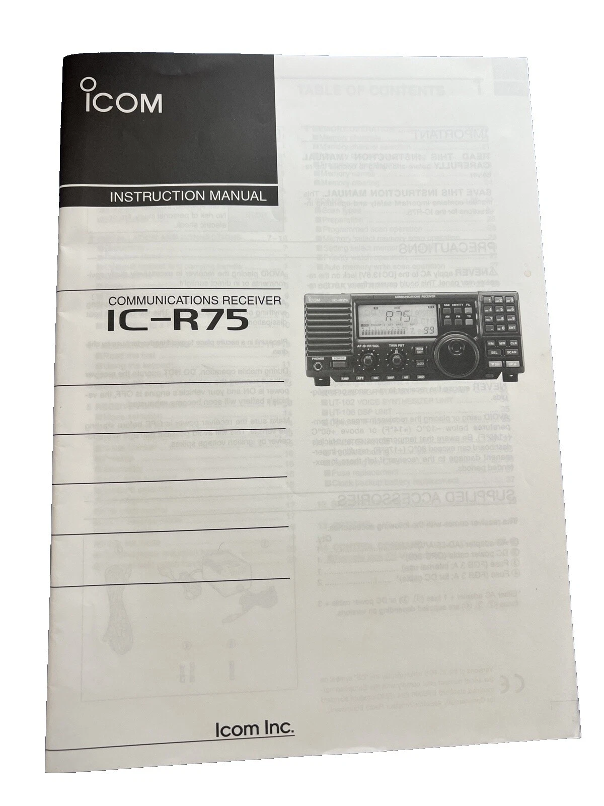 Icom HF Radio Communication Parts & Accessories