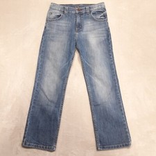 Wrangler Jeans For Boys Sz.12 Regular/Adjustable Waist/Blue/Straight Leg