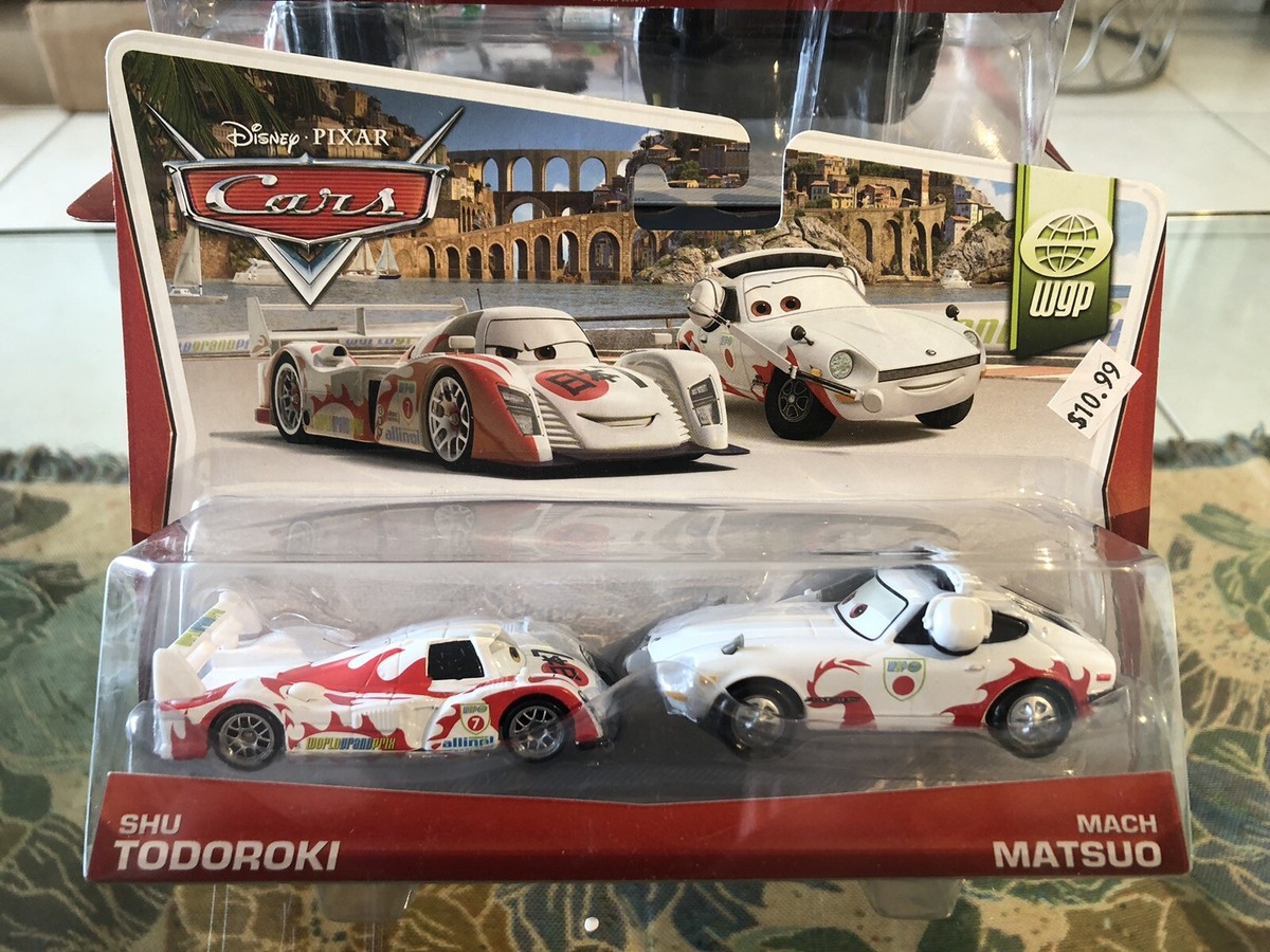 New Sealed Retired 2013 Disney Pixar Cars WGP Shu Todoroki & Mach