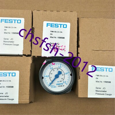 FESTO- FMA-50-2,5-1/4-EN 1 pcs New IN Box Panel Pressure Gauge