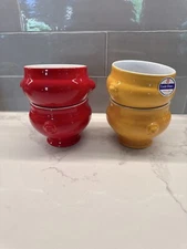 Emile Henry Cerise Citron Yellow/Mustard Lion Head Soup Bowl New Made in France