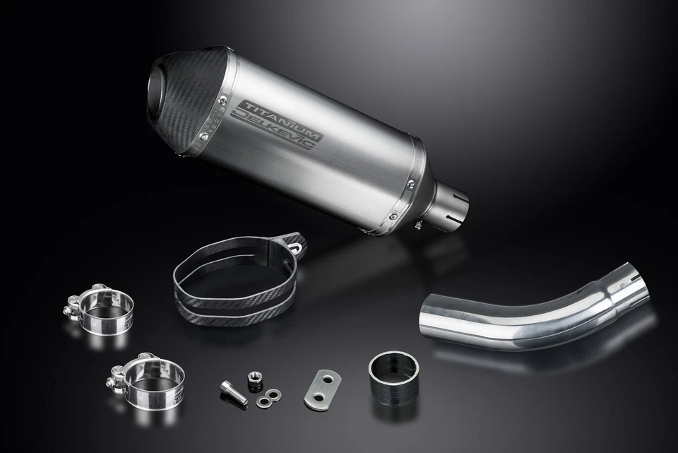 Kit silenciador de escape de titanio X-Oval 10" Slip On Suzuki SV650 2017-2024 Foto 3 de 4