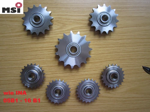 Kettenrad zweifach duplex  Kettenräder 05B2  06 B2  08 B2  10 B2  12 B2 mit Nabe - Bild 8 von 12