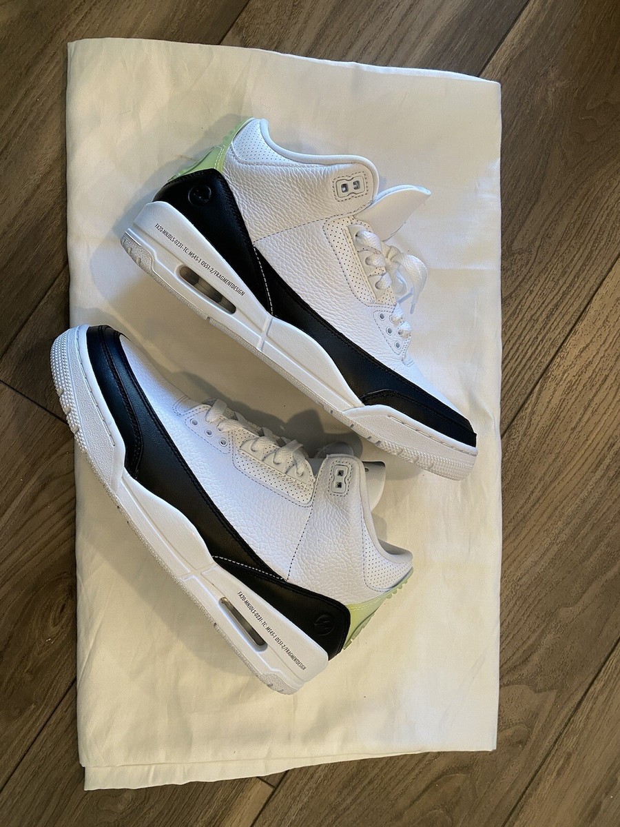 Size 9.5 - Jordan 3 Retro SP x Fragment Design Mid White