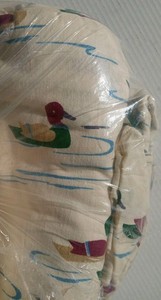Vintage Sears Roebuck & Co. Mallard Ducks Flannel Full Bed Set/Pillowcases 